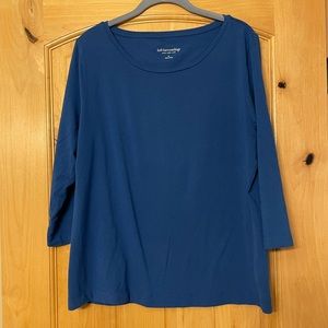 Soft Surroundings blue long sleeve top - lightly used